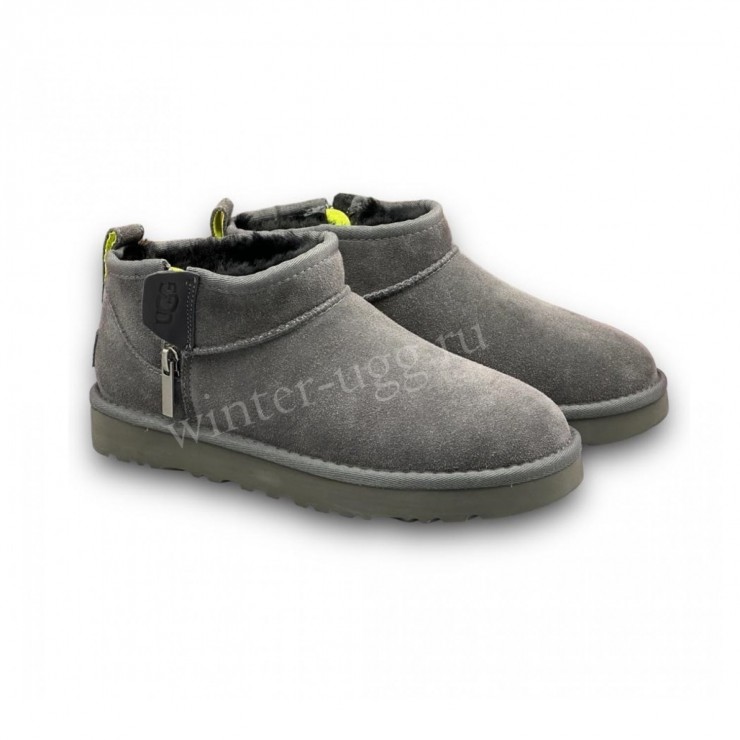 Ultra Mini Zip Boot Grey