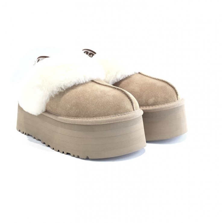 Funkette Suede Platform - Sand