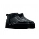 Угги Ультра Мини Platform - Leather Black