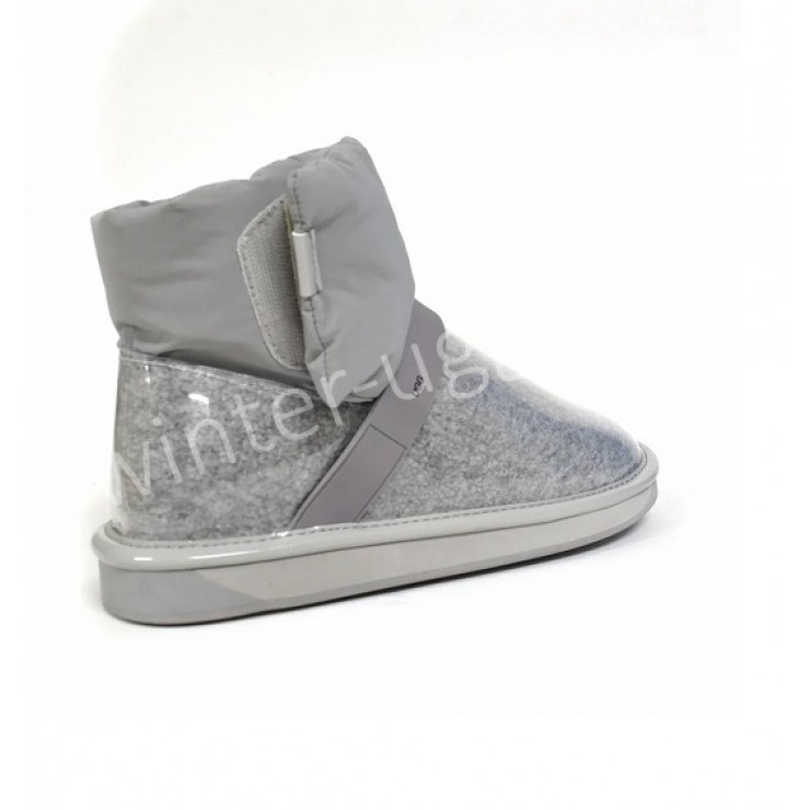 Женские Clear Quilty Boots Mini - Grey