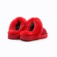 Меховые Домашние Тапочки Slipper - Red