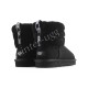 Угги Мини Fluff Quilted Boot - Black