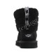 Угги Мини Fluff Quilted Boot - Black