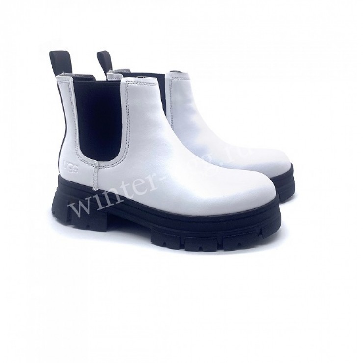 Ashton Chelsea Boot - White