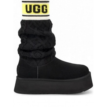 UGG Classic Platform Sweater Letter - Black