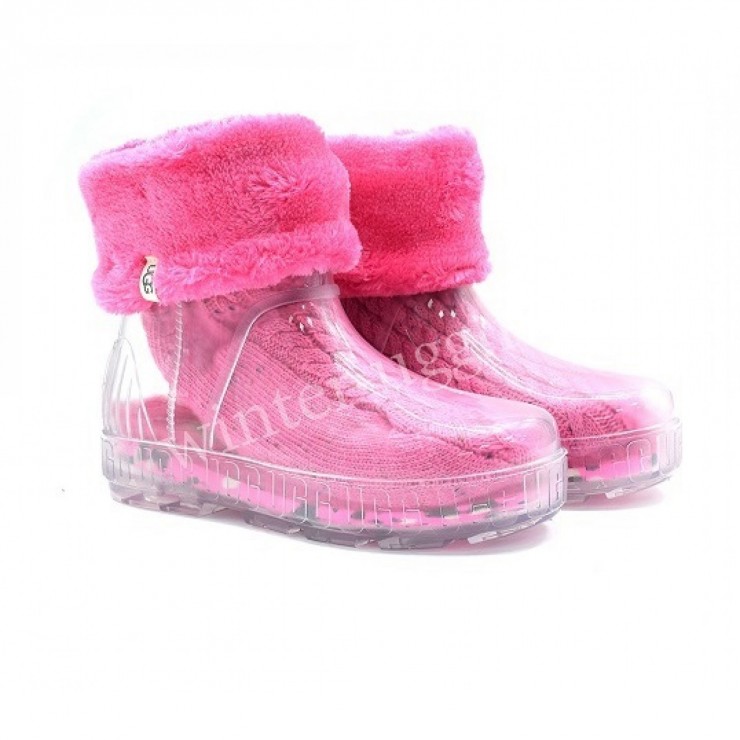 DRIZLITA CLEAR BOOT - Taffy Pink