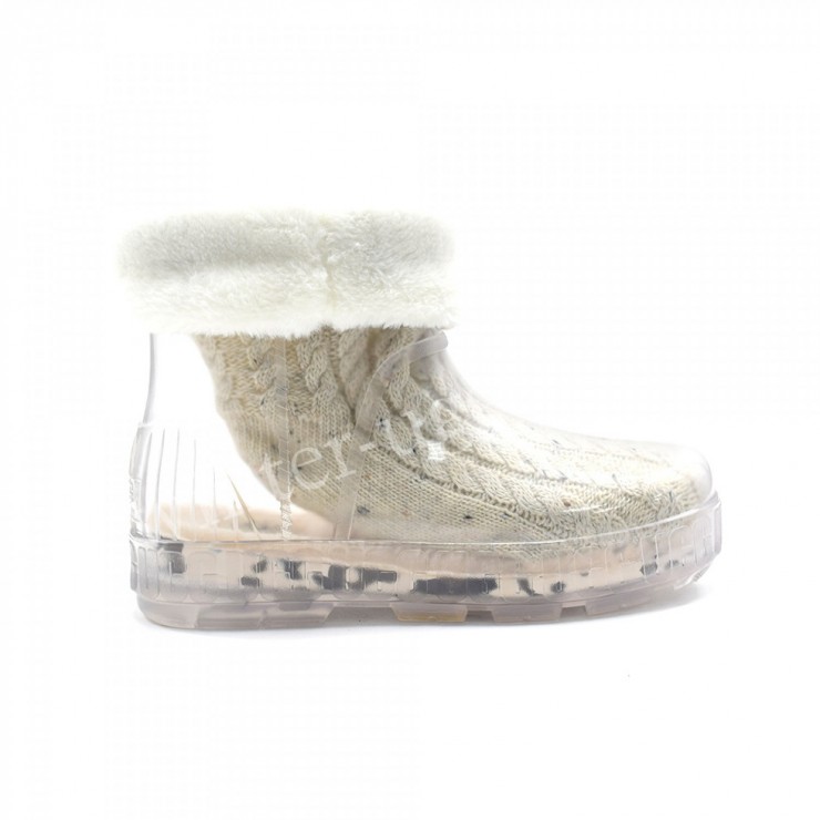 DRIZLITA CLEAR BOOT - White