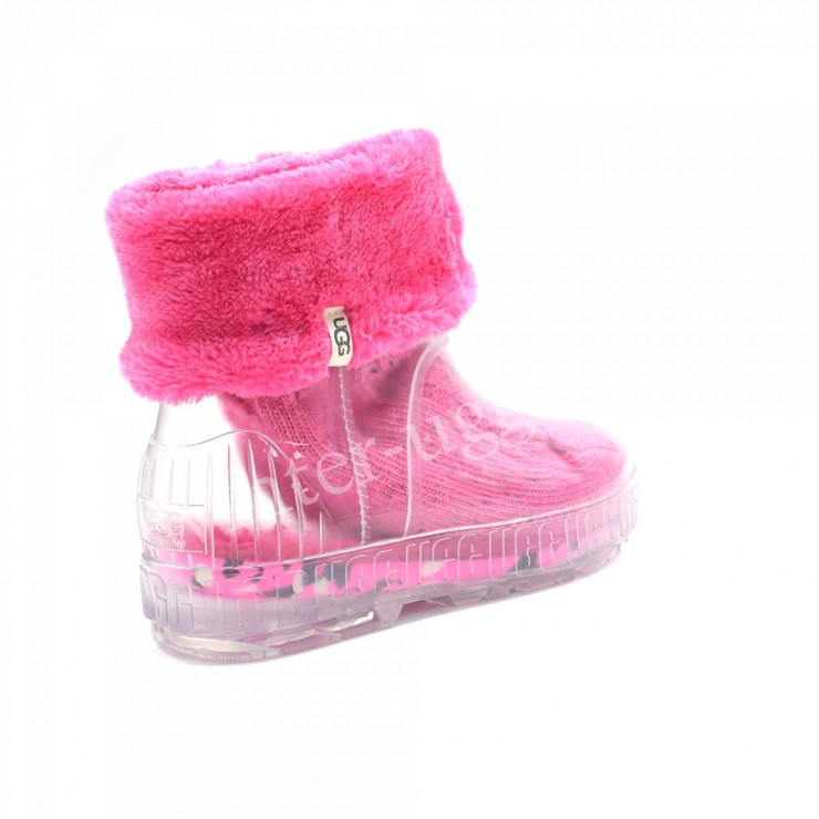 DRIZLITA CLEAR BOOT - Taffy Pink