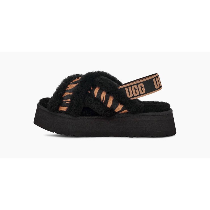 Disco Cross Slide Tiger Print