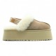 Funkette Suede Platform - Sand