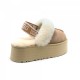 Funkette Suede Platform - Sand