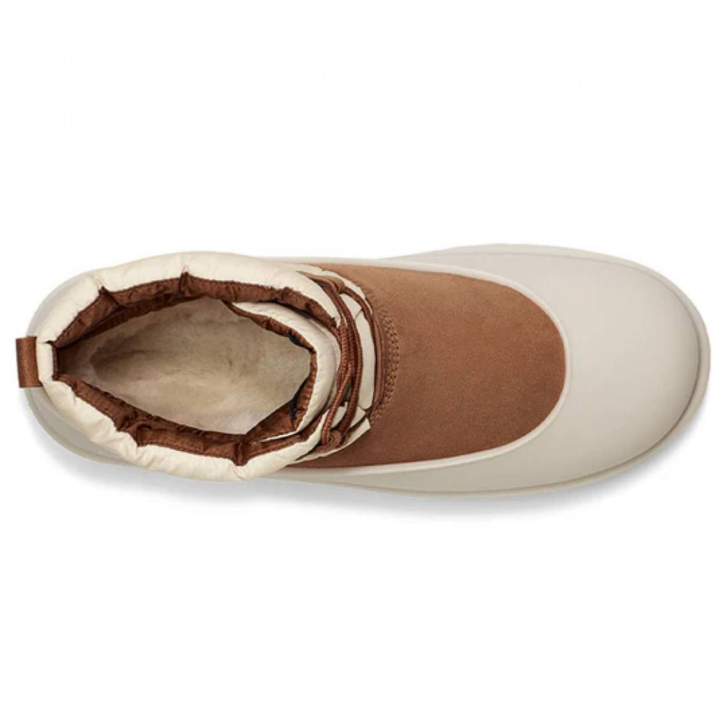 UGG Mens Classic Mini Lace-Up Weather - Chestnut / Whitecap Grey