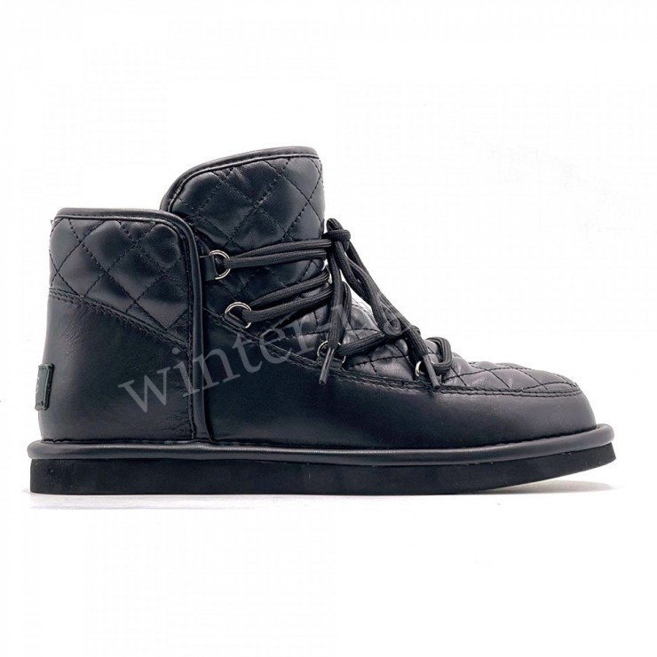 Ugg Lodge Mini Leather - Black