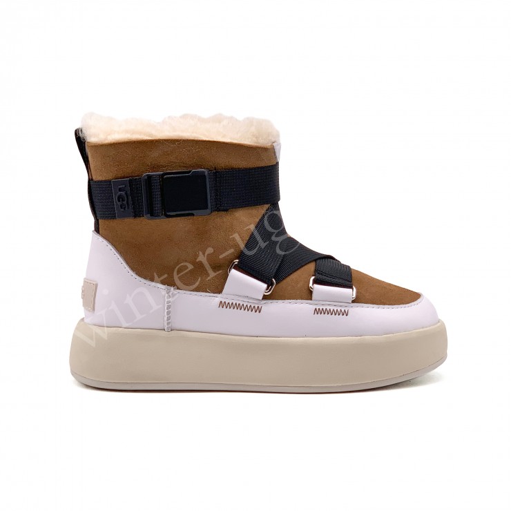 Женские UGG Boom Buckle Boots - Chestnut