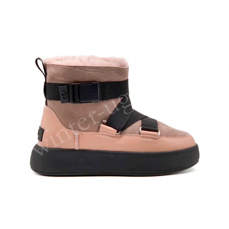 Женские UGG Boom Buckle Boots - Pink Crystal