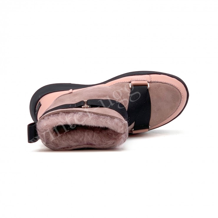 Женские UGG Boom Buckle Boots - Pink Crystal