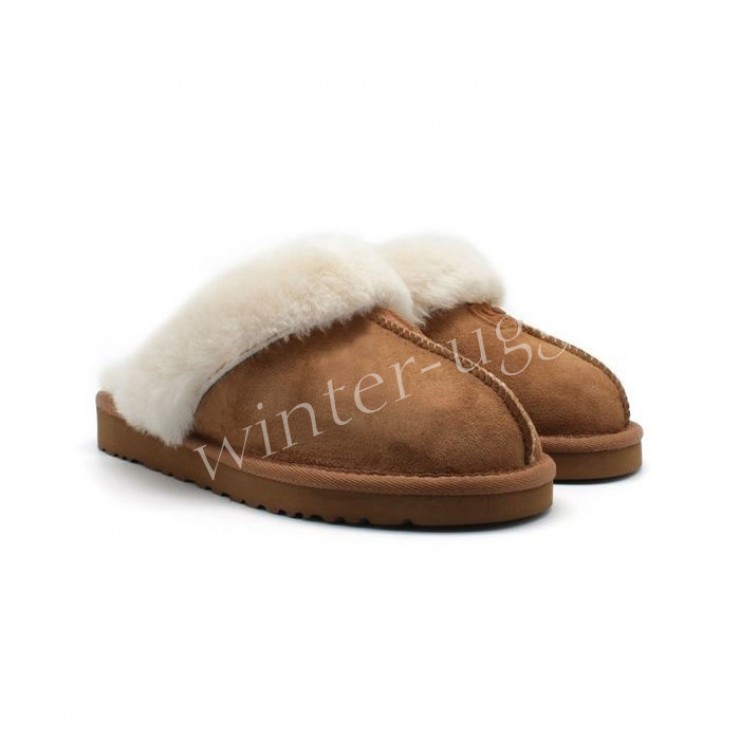 Меховые Домашние Тапочки Slipper - Chestnut