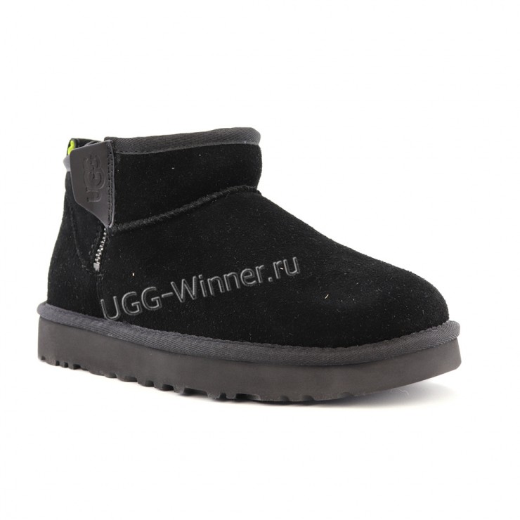 Classic Ultra Mini Zip Boot Black/ Pearfect