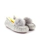 Женские Мокасины Dakota Pom-Pom - Light Grey