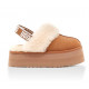 UGG Funkette Suede Platform - Chestnut