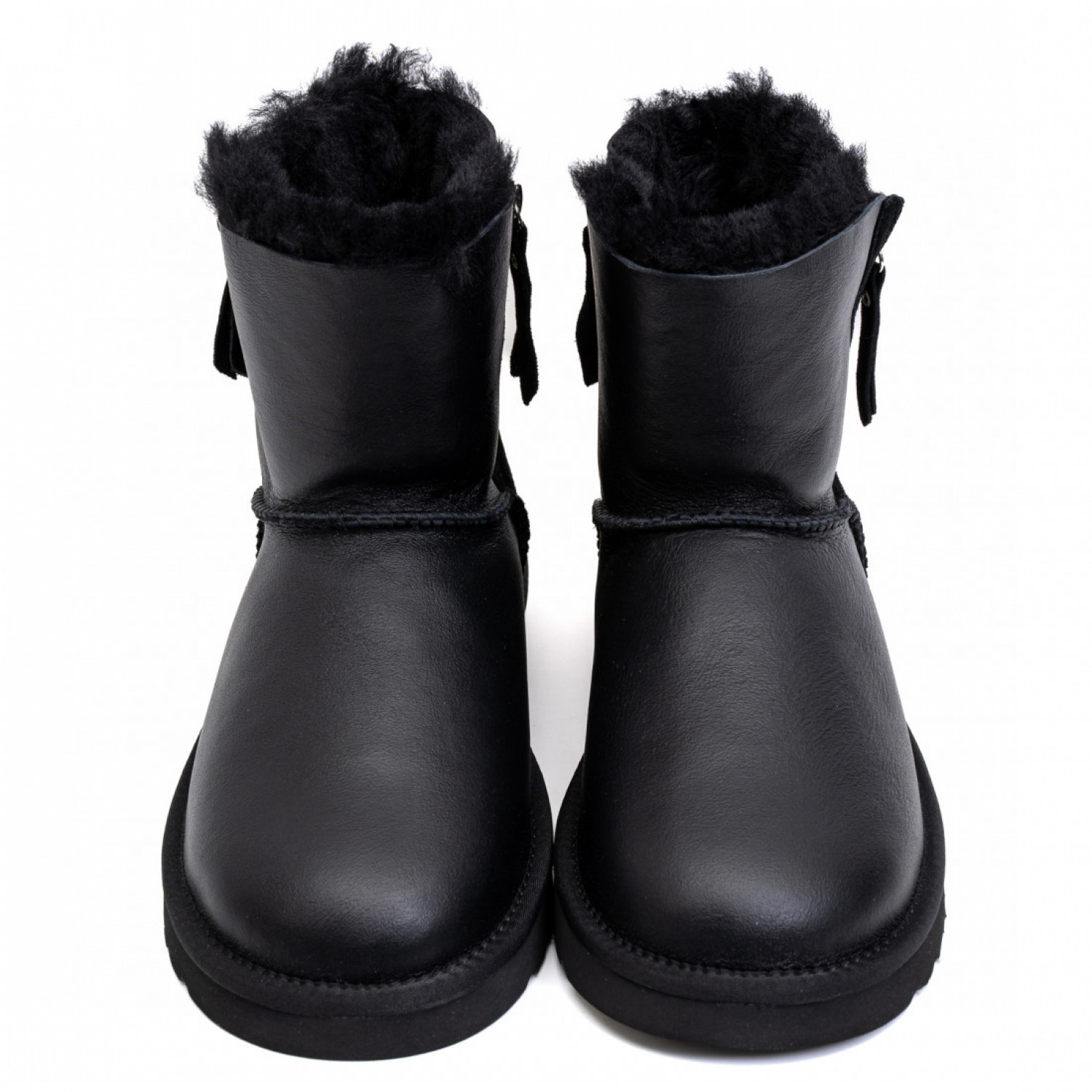 UGG Mens Classic Mini Double Zip Metallic - Black